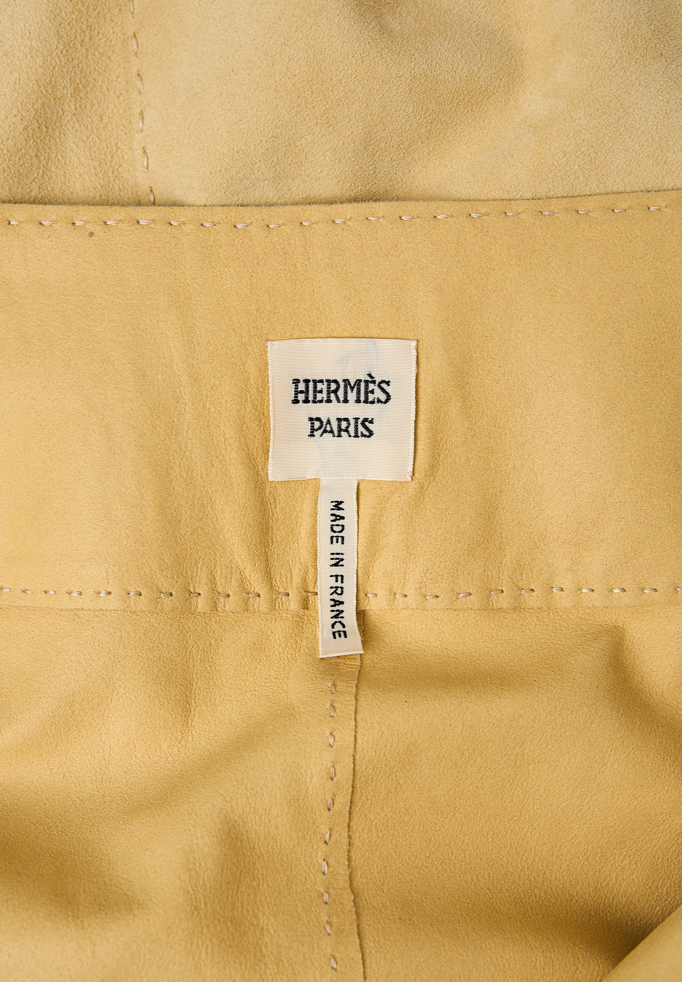 Замшевая юбка Hermès с бахромой