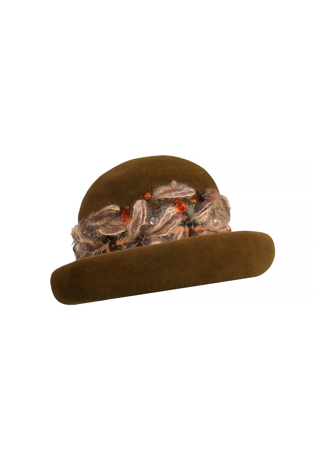 Коричневая шляпа Christian Dior