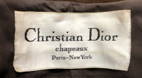 Коричневая шляпа Christian Dior