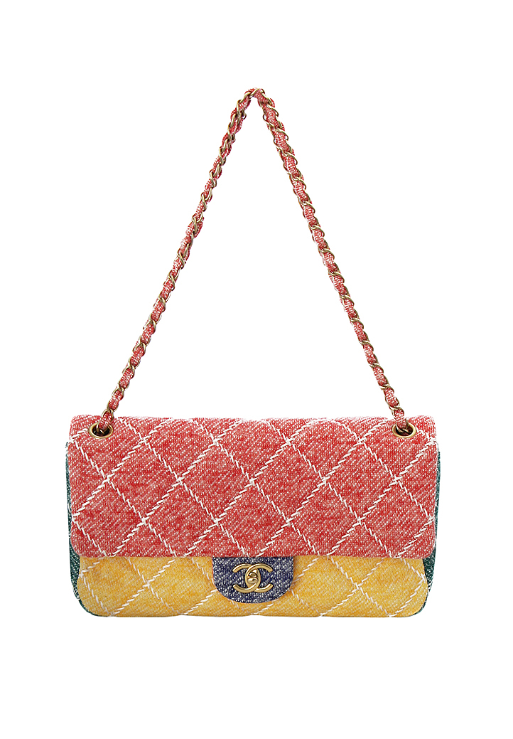 Разноцветная твидовая сумка Chanel