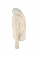 Шерстяной жакет Christian Dior с меховым воротником