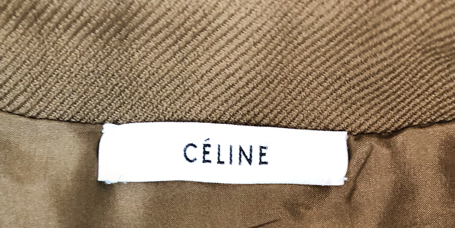 Бежевое пальто Céline
