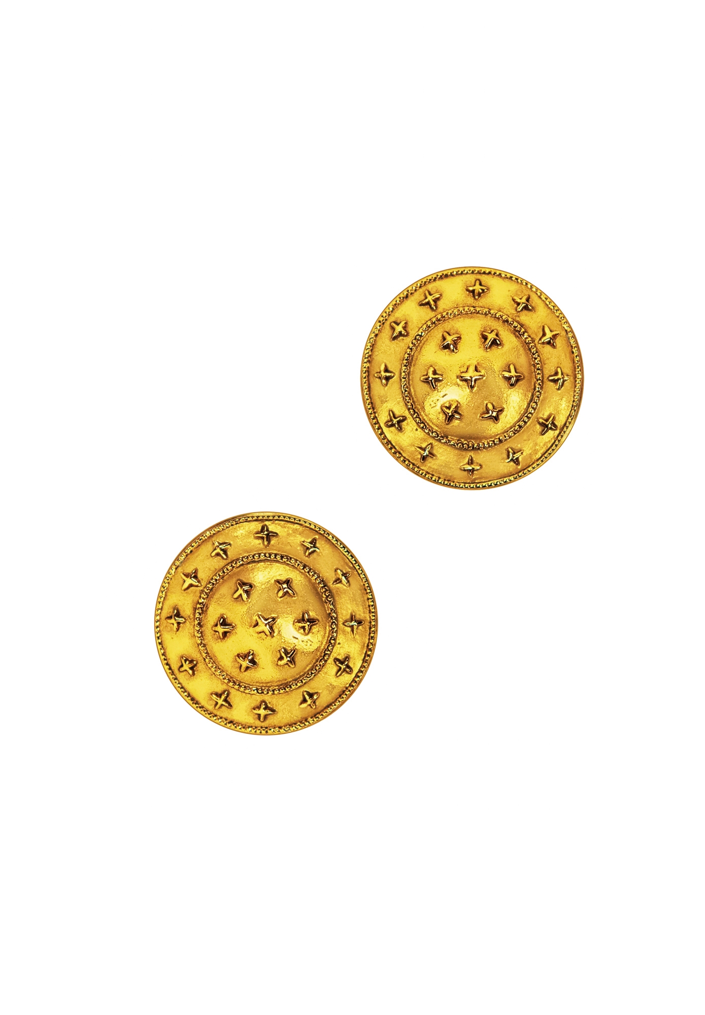 Клипсы Chanel со звездами