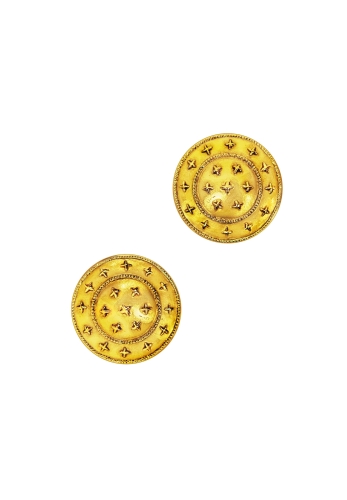 Клипсы Chanel со звездами