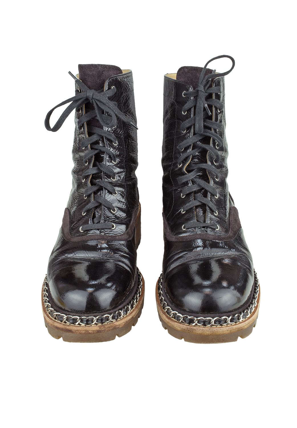 Кожаные ботинки Chanel