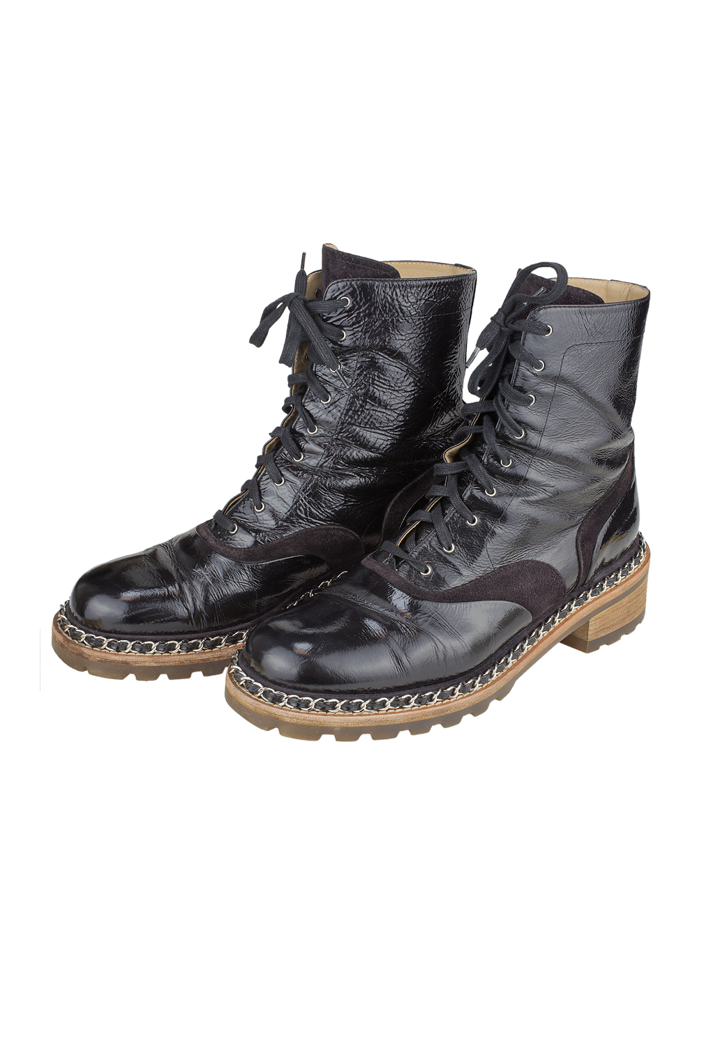 Кожаные ботинки Chanel