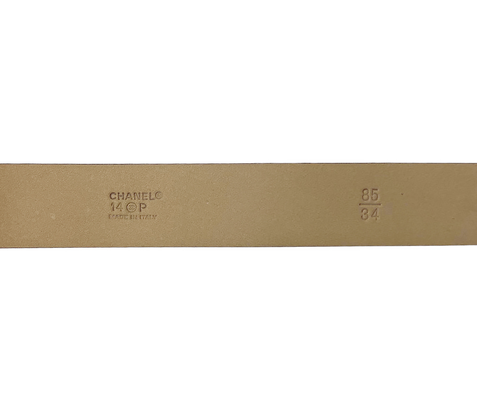 Кожаный ремень Chanel с кристаллами