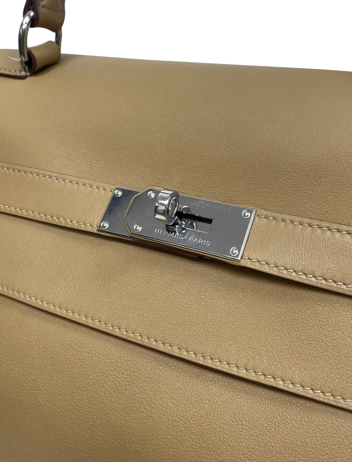 Сумка Hermès Kelly Voyage 50 Tabac Camel Swift
