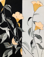 Шёлковый платок Christian Dior с цветами