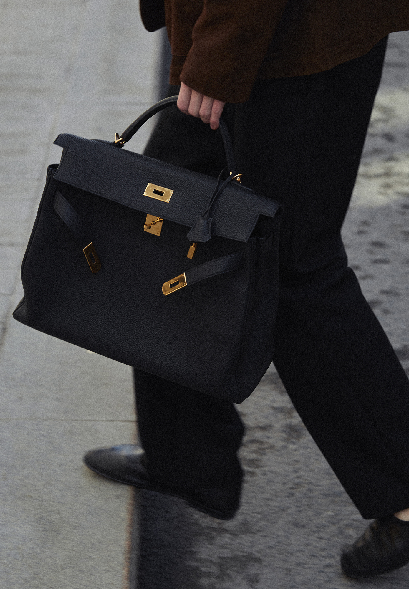 Сумка Hermès Kelly 40 Noir Togo