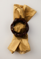 Коричневый браслет-кафф Yves Saint Laurent