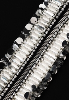 Черное платье Prada с кристаллами