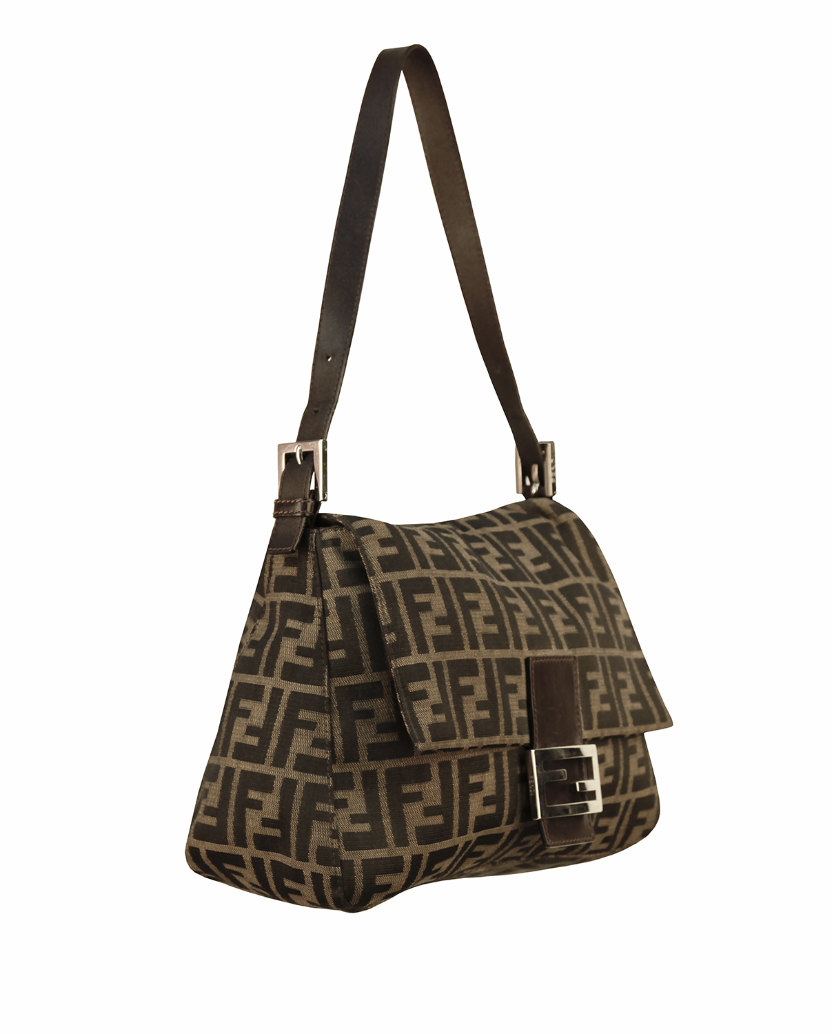 Сумка Fendi Mamma Baguette с узором Zucca