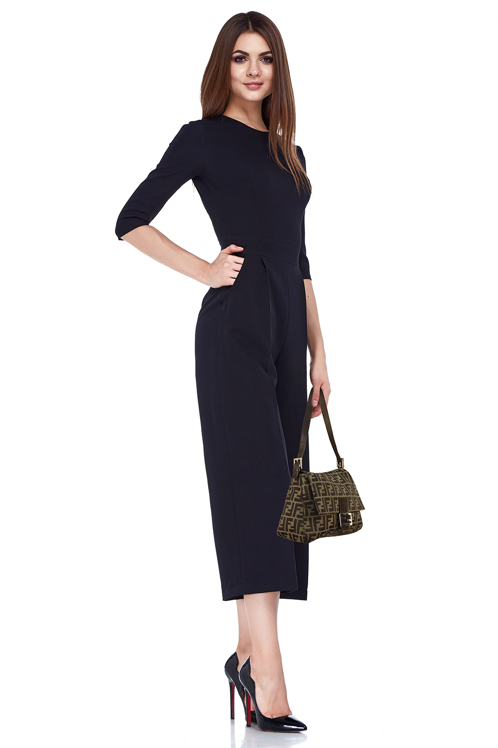 Сумка Fendi Mamma Baguette с узором Zucca