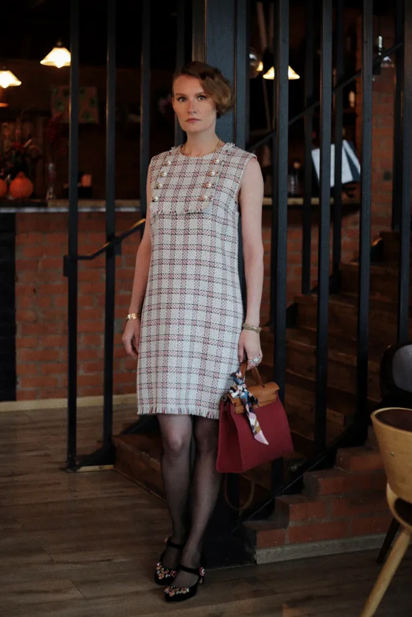 Сумка Hermès Red Canvas and Leather Herbag 31