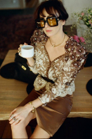 Винтажный шёлковый костюм