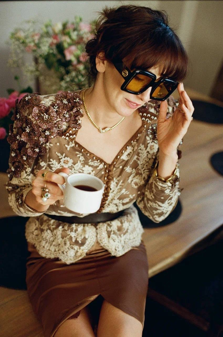 Винтажный шёлковый костюм