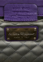 Бордовый клатч Salvatore Ferragamo