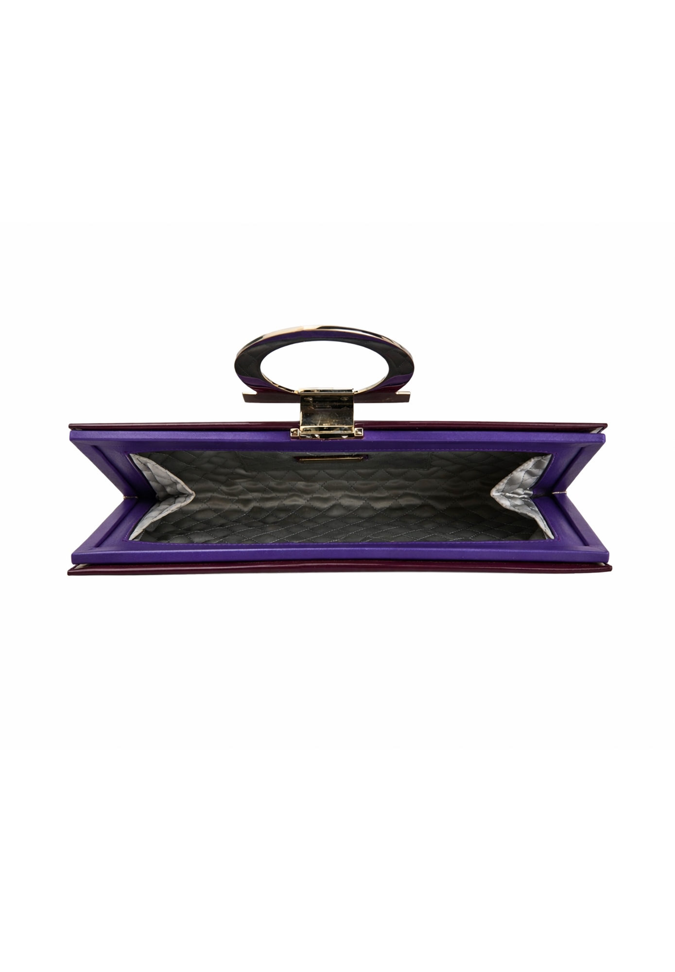 Бордовый клатч Salvatore Ferragamo