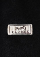 Черная дубленка Hermès