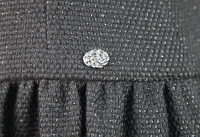 Твидовое черное платье Chanel