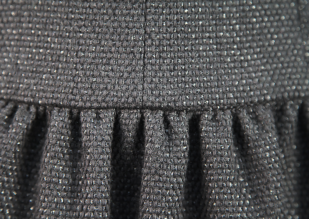 Твидовое черное платье Chanel