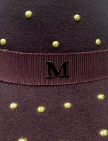 Бордовая шляпа Maison Michel