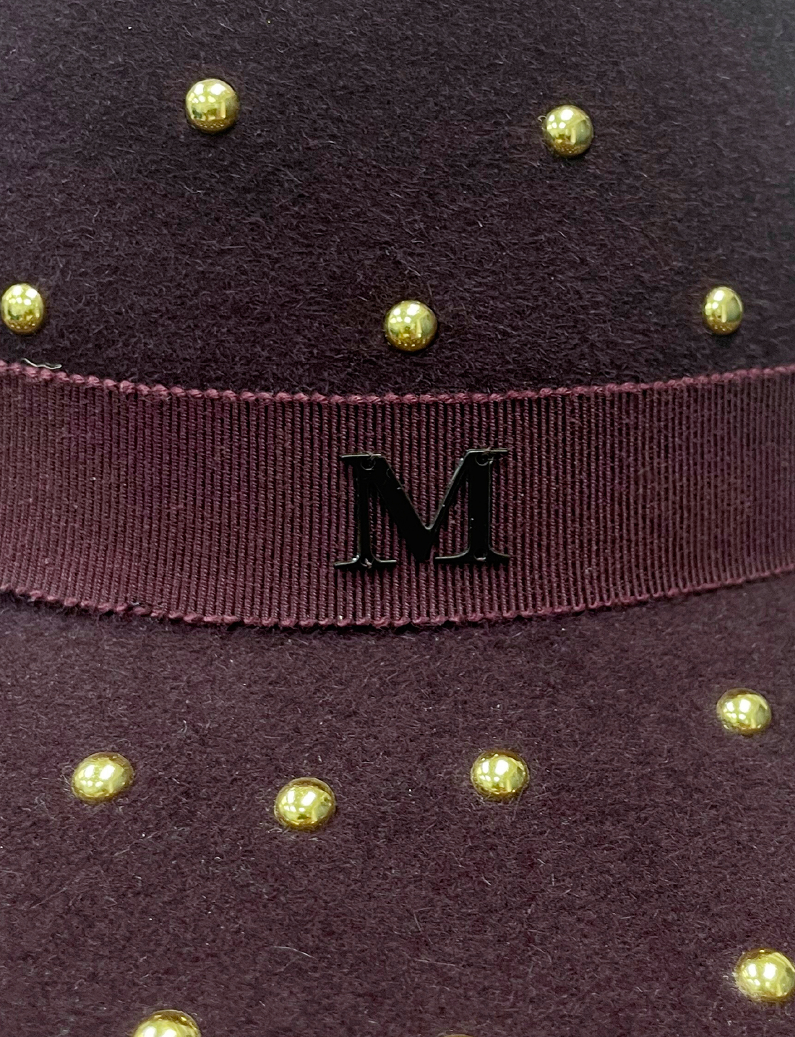 Бордовая шляпа Maison Michel