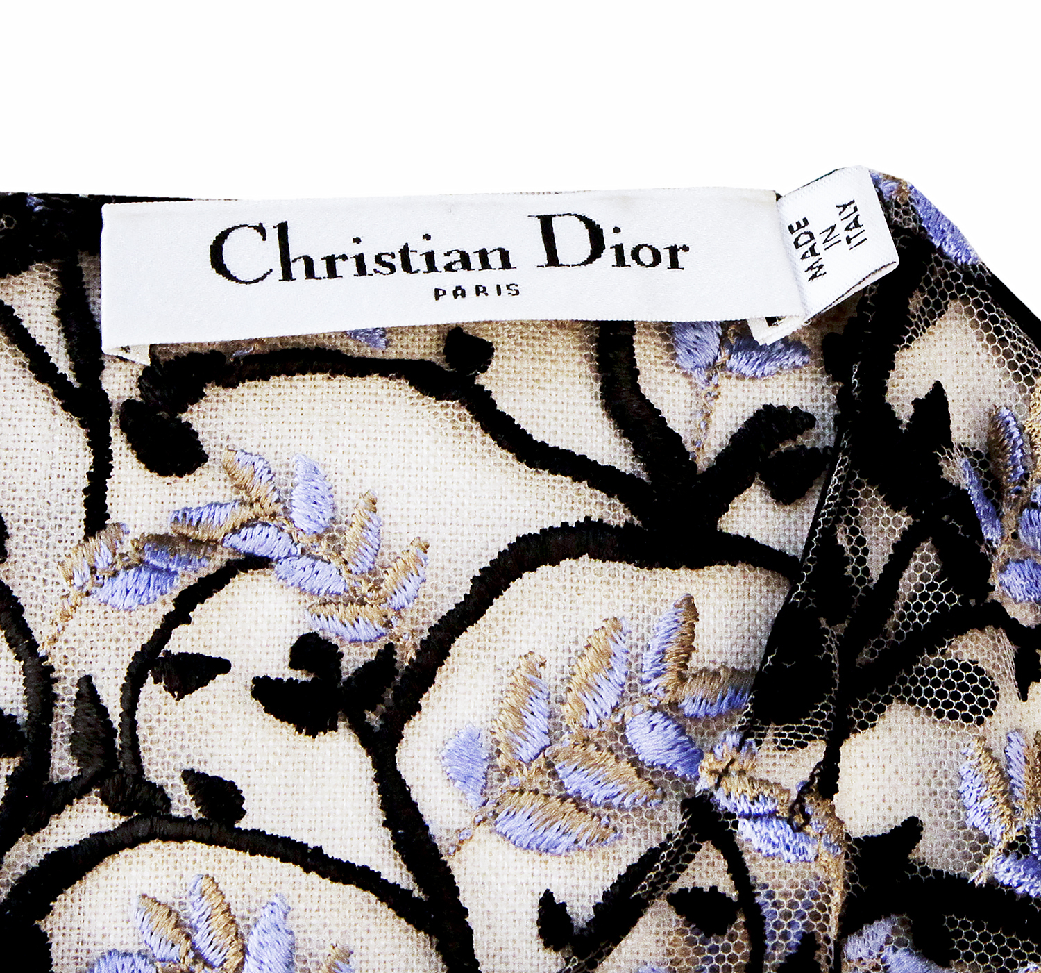 Кружевной цветочный топ Christian Dior
