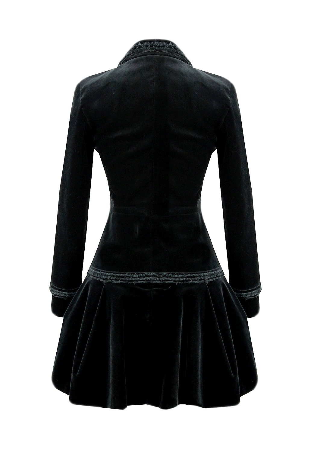 Бархатный черный костюм Chanel