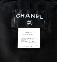 Бархатный черный костюм Chanel