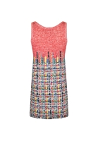 Разноцветное платье Chanel с бахромой