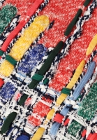 Разноцветное платье Chanel с бахромой