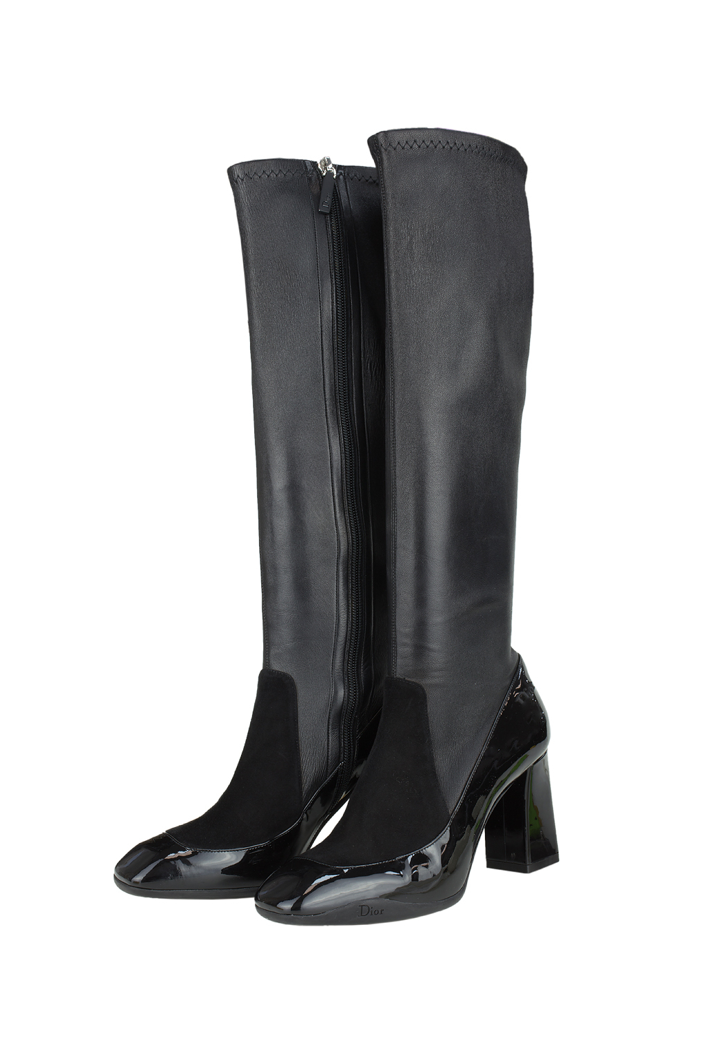 Черные сапоги Christian Dior