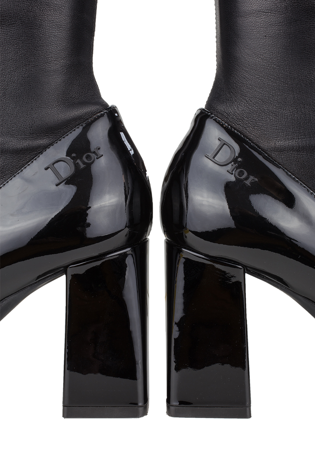 Черные сапоги Christian Dior
