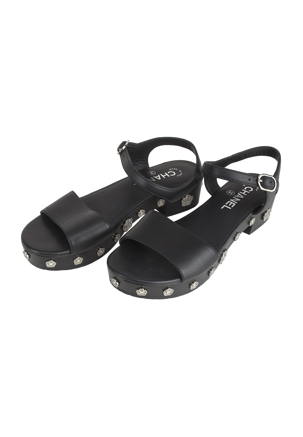 Черные сандали Chanel