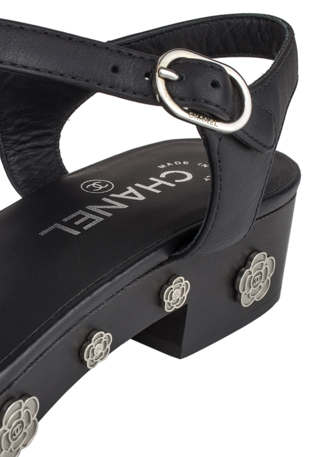 Черные сандали Chanel