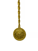 Кожаный ремень Chanel с медальоном