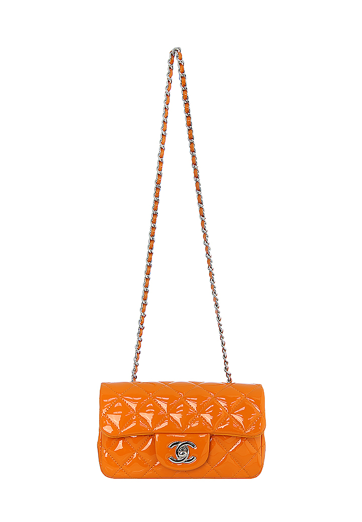Оранжевая сумка Chanel