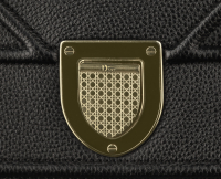 Чёрная кожаная сумка Christian Dior Diorama