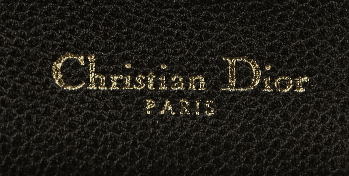 Чёрная кожаная сумка Christian Dior Diorama