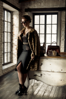 Шуба Lardillat Frères из меха оцелота