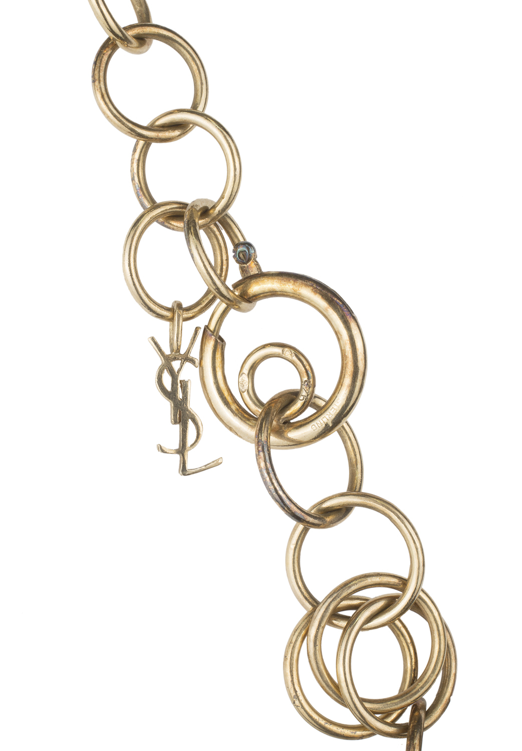 Золотистое колье Yves Saint Laurent