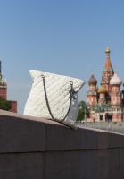 Кожаная сумка Chanel с видом Москвы