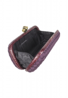 Фиолетовый клатч Bottega Veneta Dorado