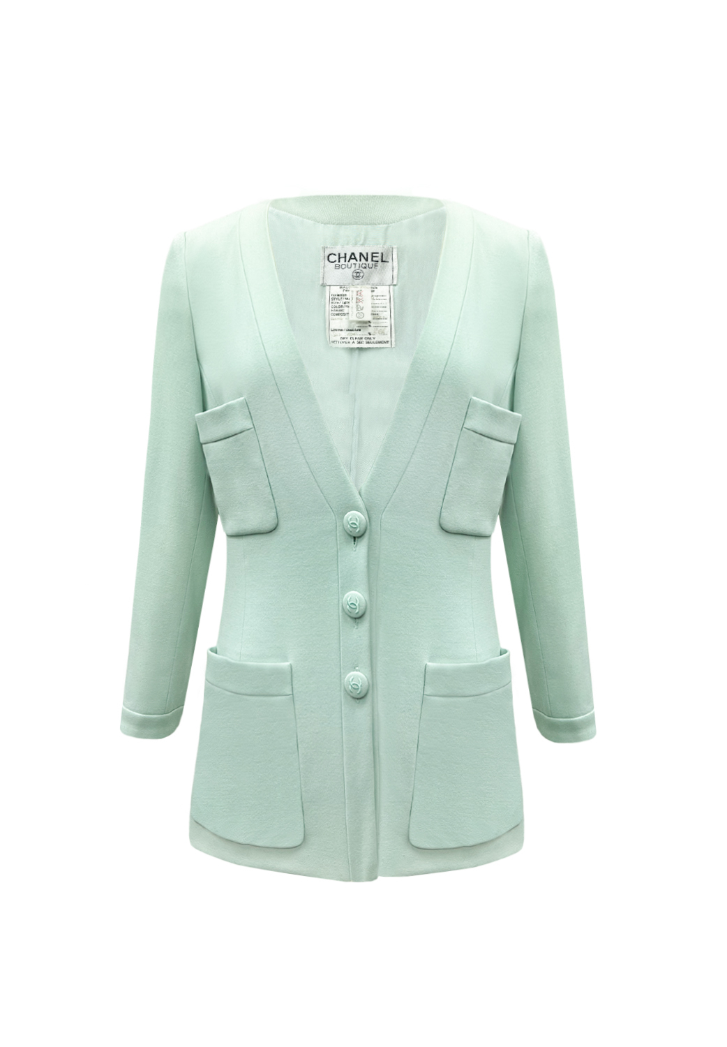 Светло-зелёный жакет Chanel