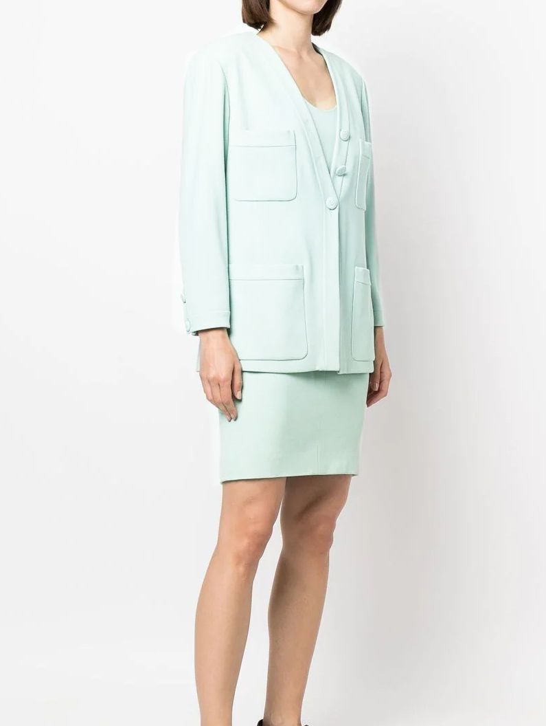 Светло-зелёный жакет Chanel