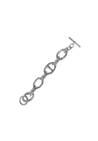 Серебряный браслет-цепь Hermès  