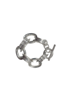 Серебряный браслет-цепь Hermès  