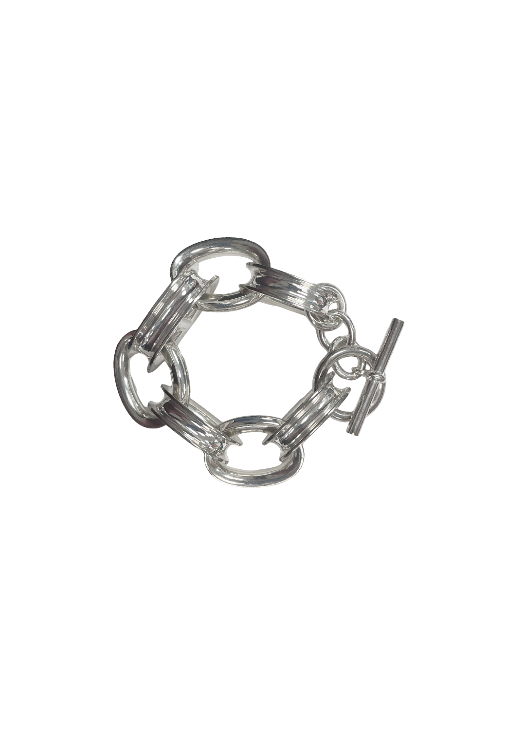 Серебряный браслет-цепь Hermès  